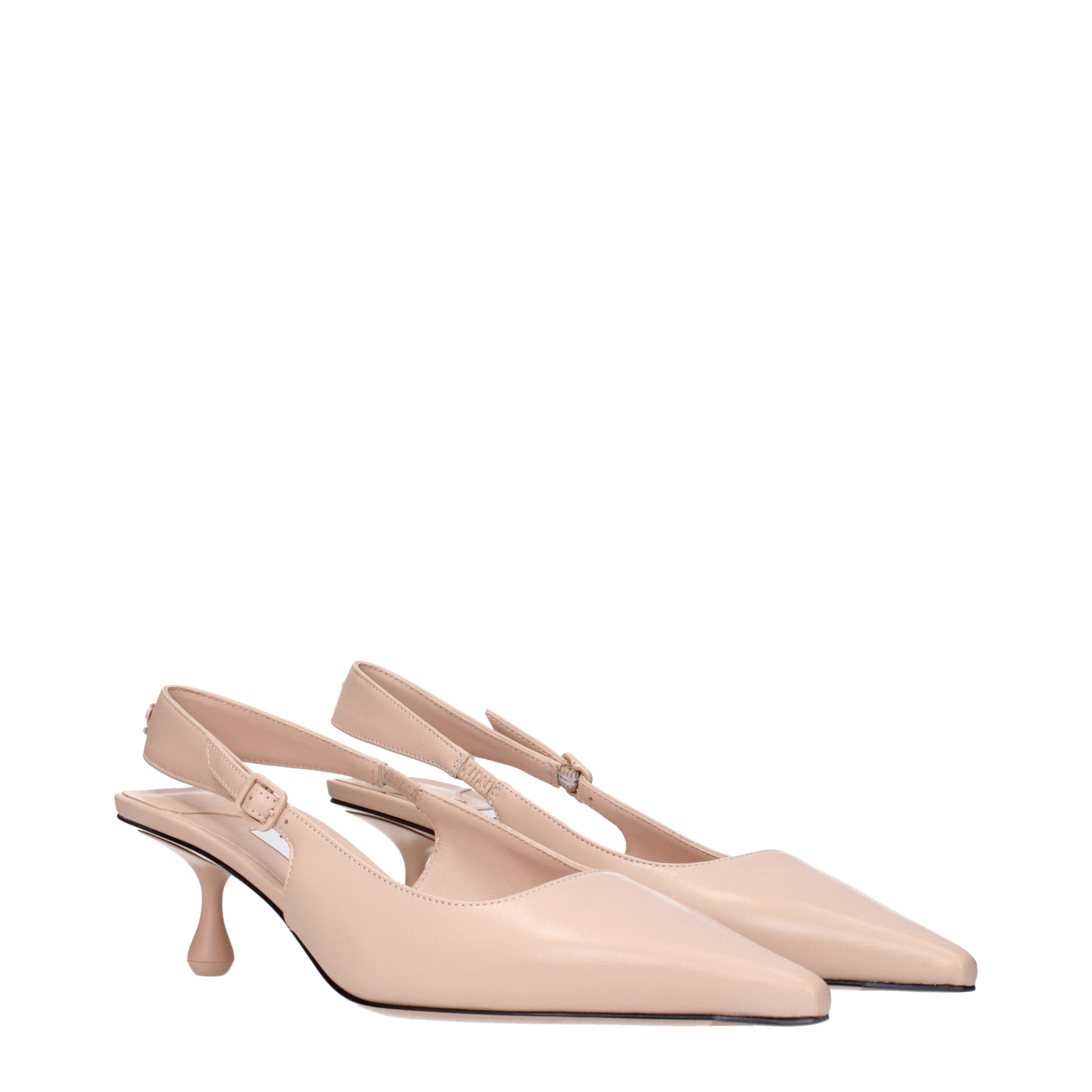 Jimmy Choo Eyewear Pink Leather High Heel Pumps