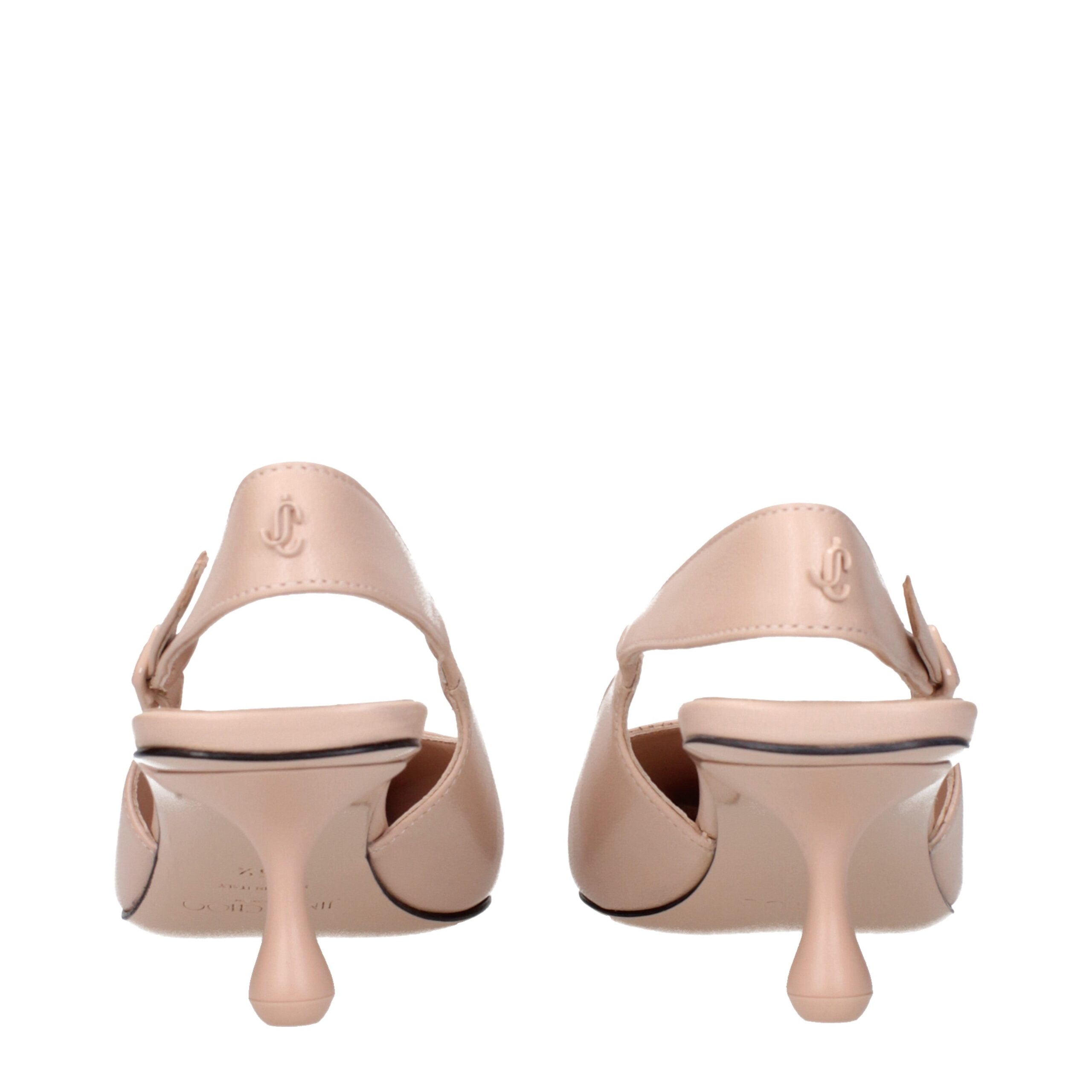 Jimmy Choo Eyewear Pink Leather High Heel Pumps