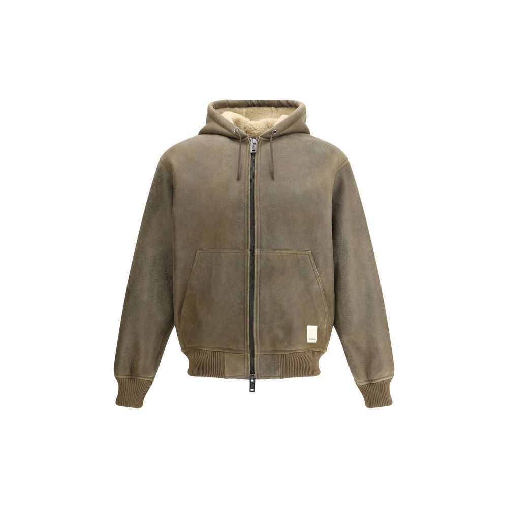 Armani Emporio Leather bomber Jacket