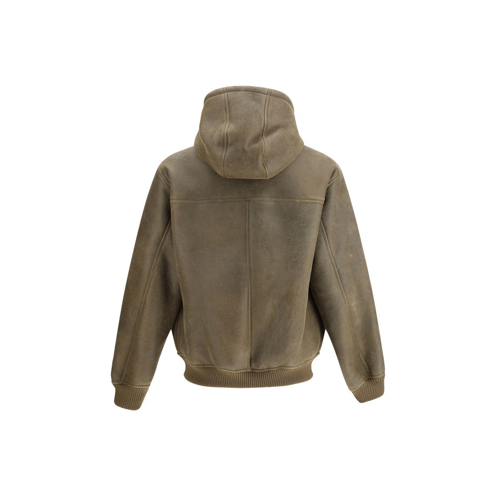 Armani Emporio Leather bomber Jacket