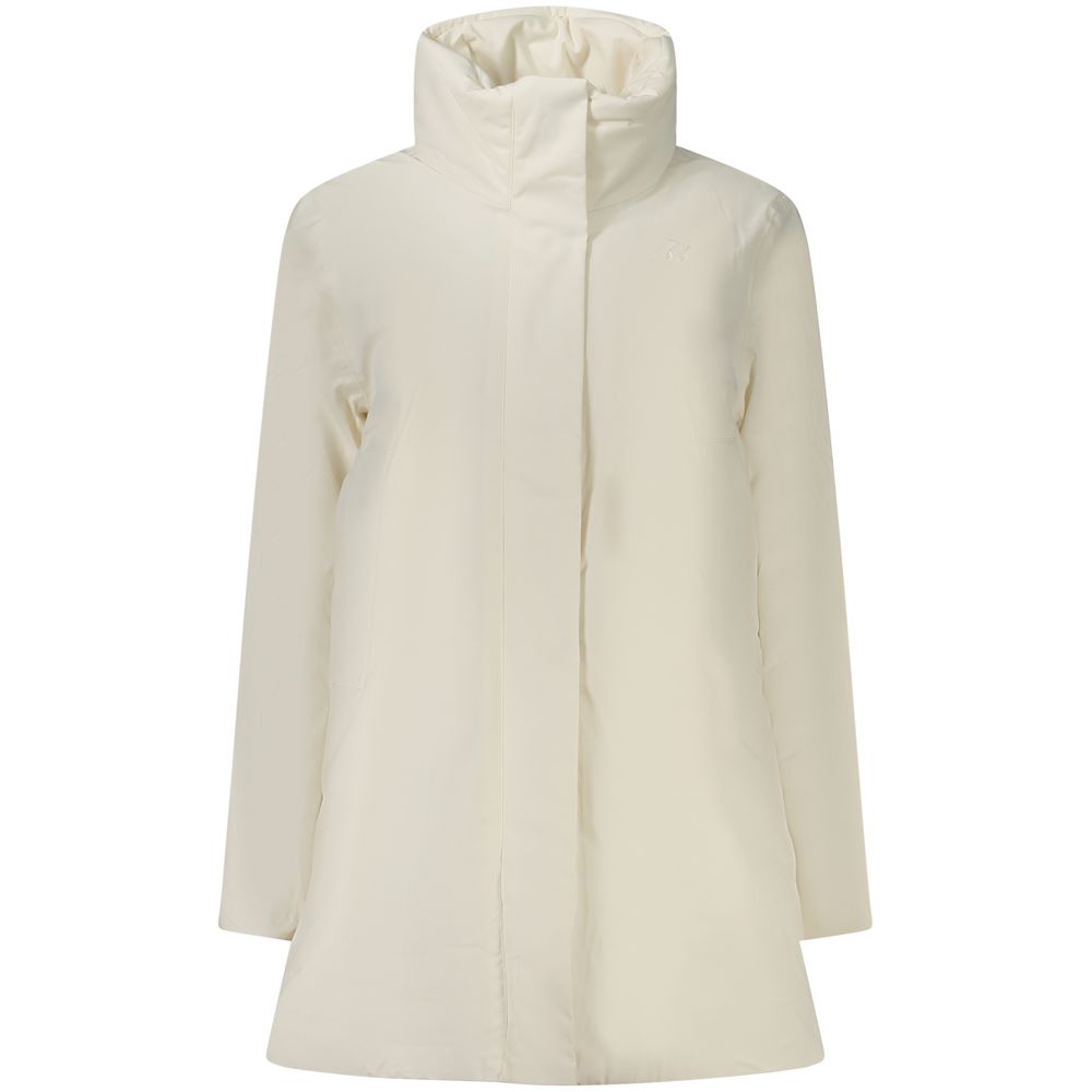 K-Way White Nylon Jackets & Coat