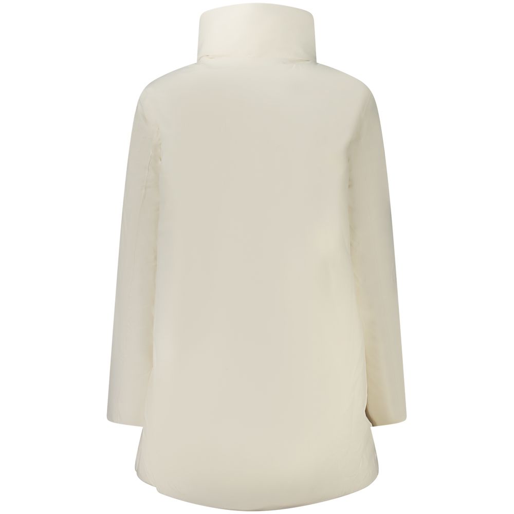 K-Way White Nylon Jackets & Coat