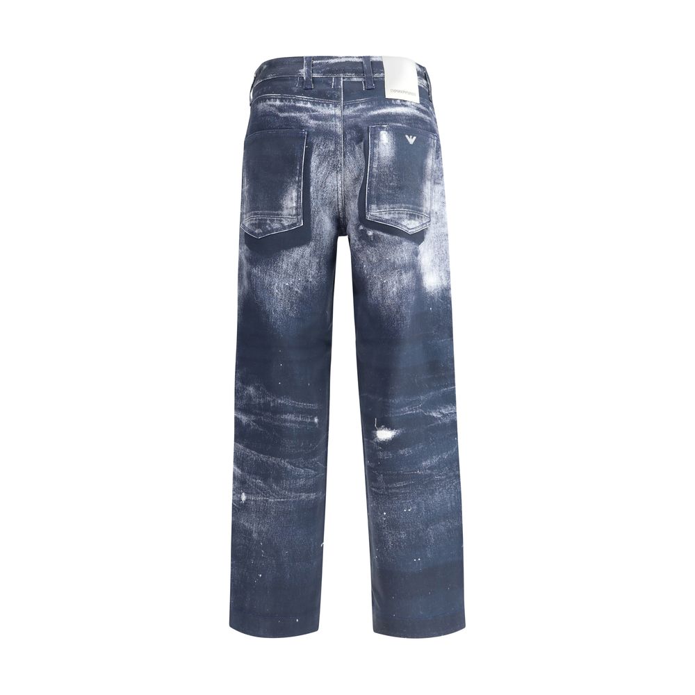 Armani Emporio Denim print Pants