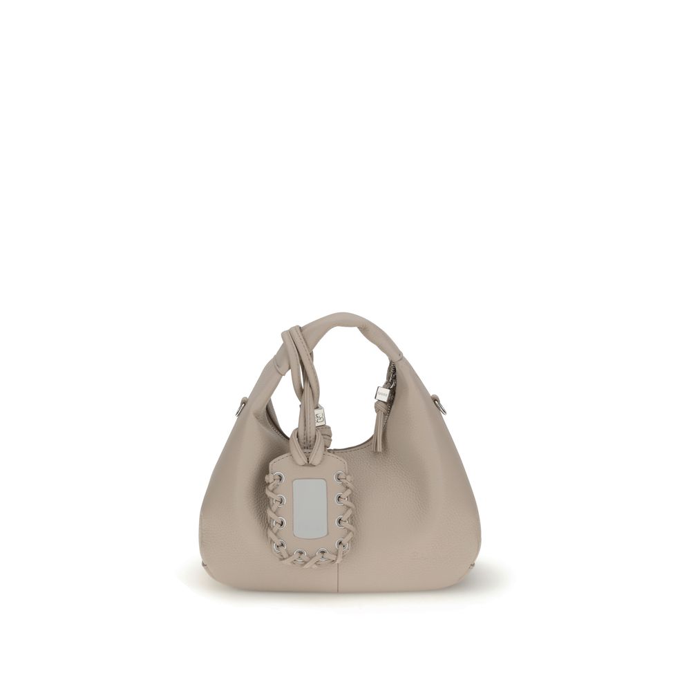 GANNI HOBO MINI GRAINED