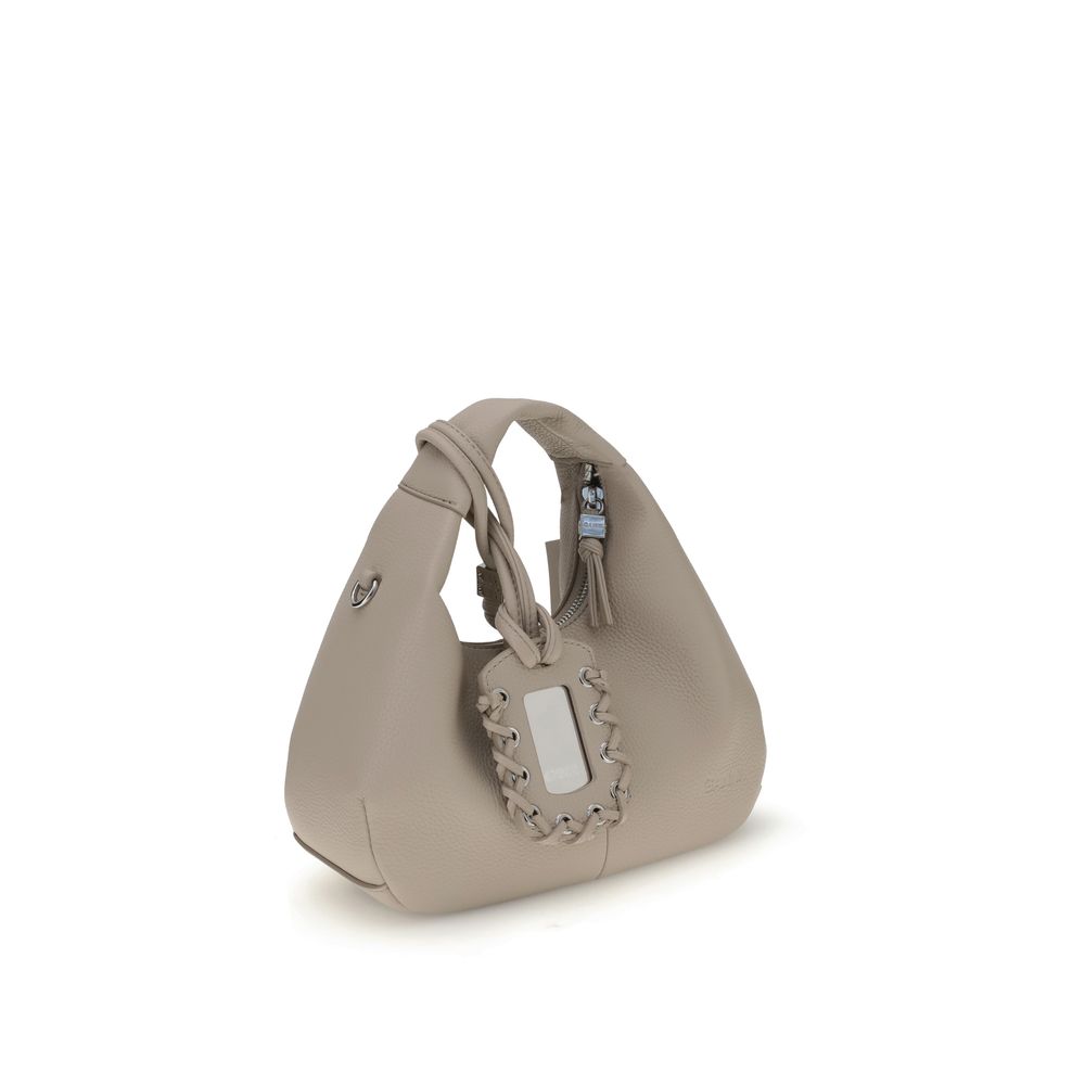 GANNI HOBO MINI GRAINED