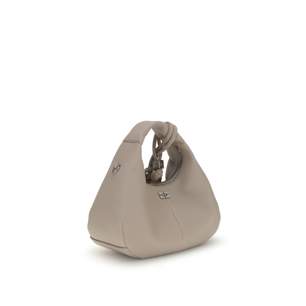 GANNI HOBO MINI GRAINED