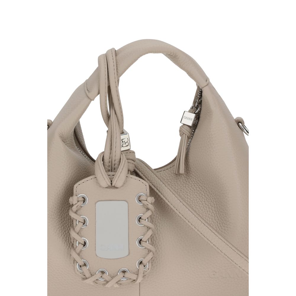 GANNI HOBO MINI GRAINED