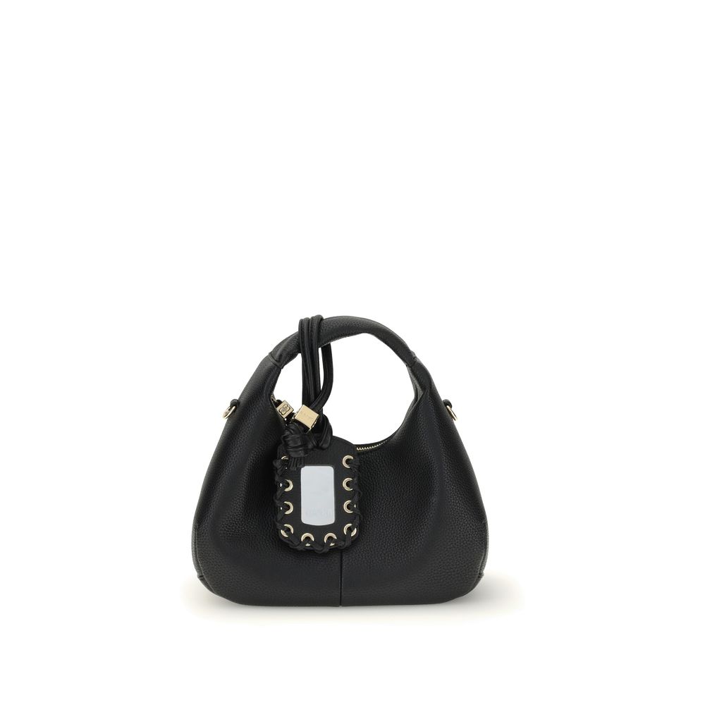 GANNI HOBO MINI GRAINED