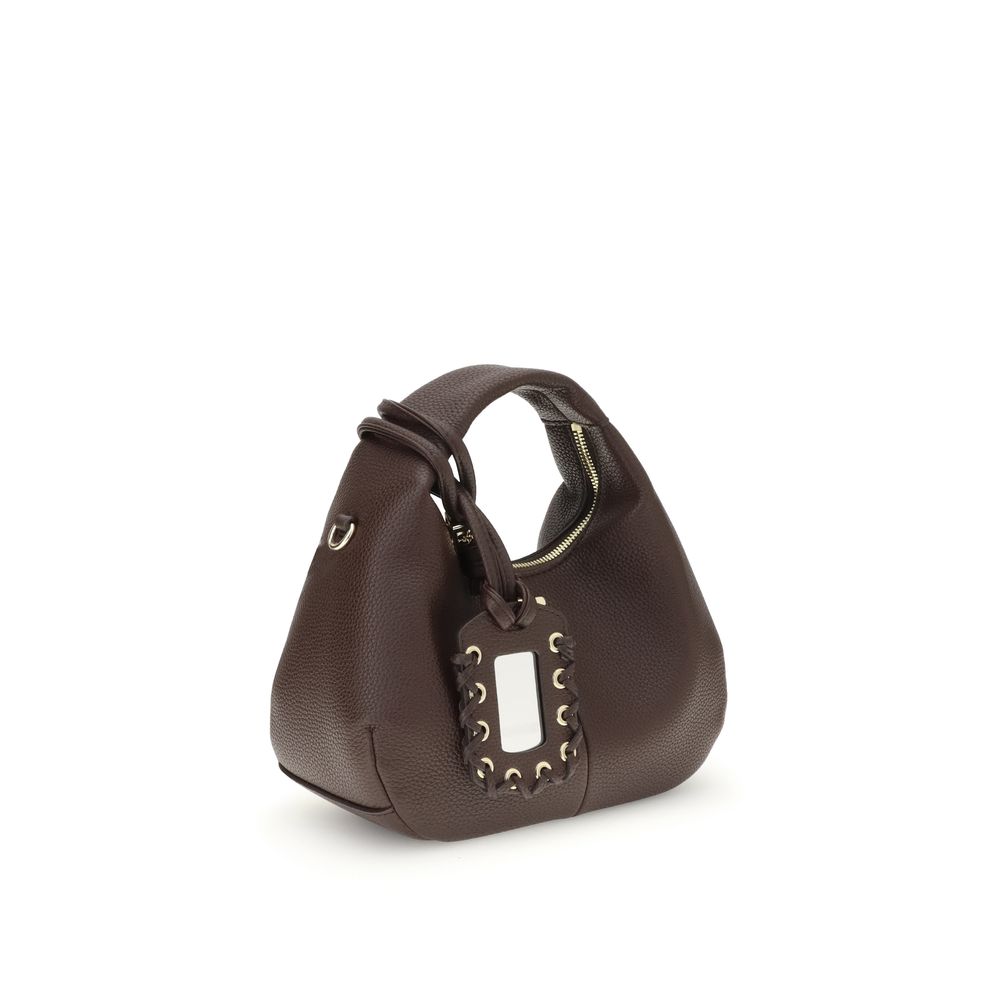 GANNI HOBO MINI GRAINED