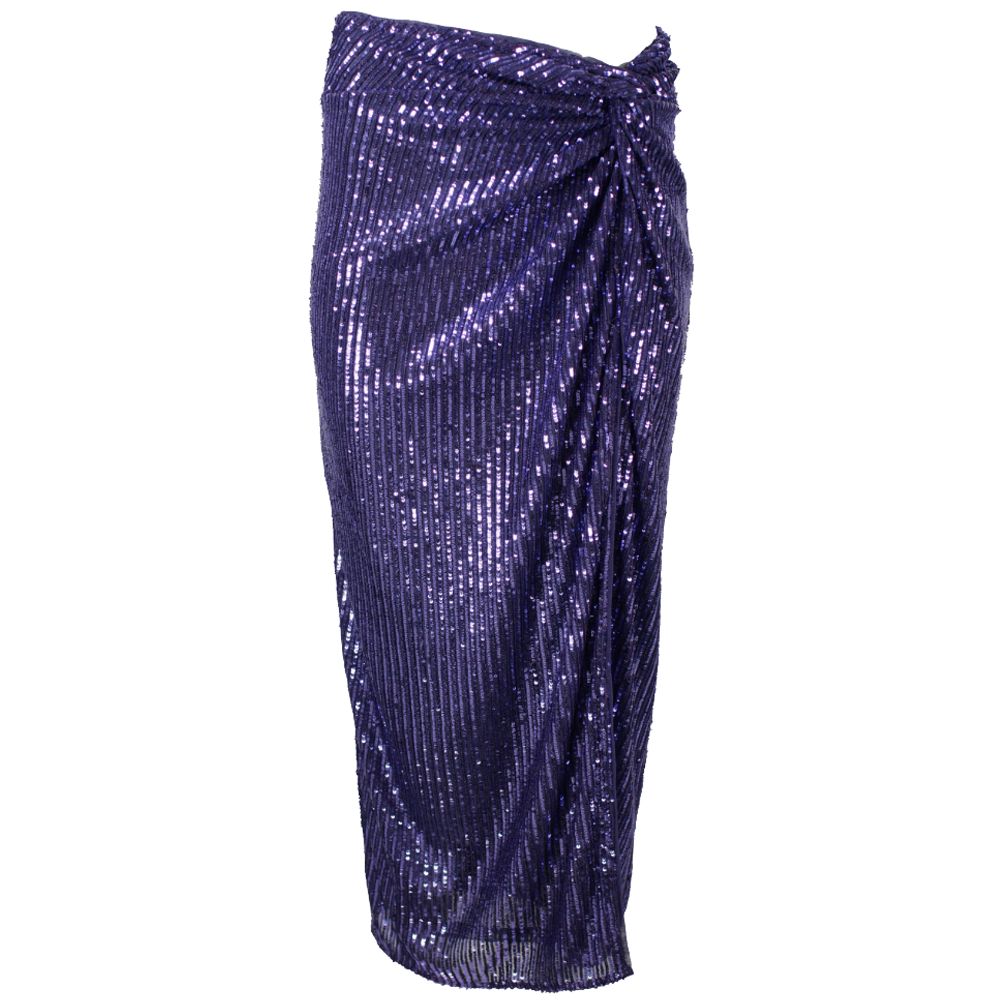 Pinko Purple Polyester Skirt