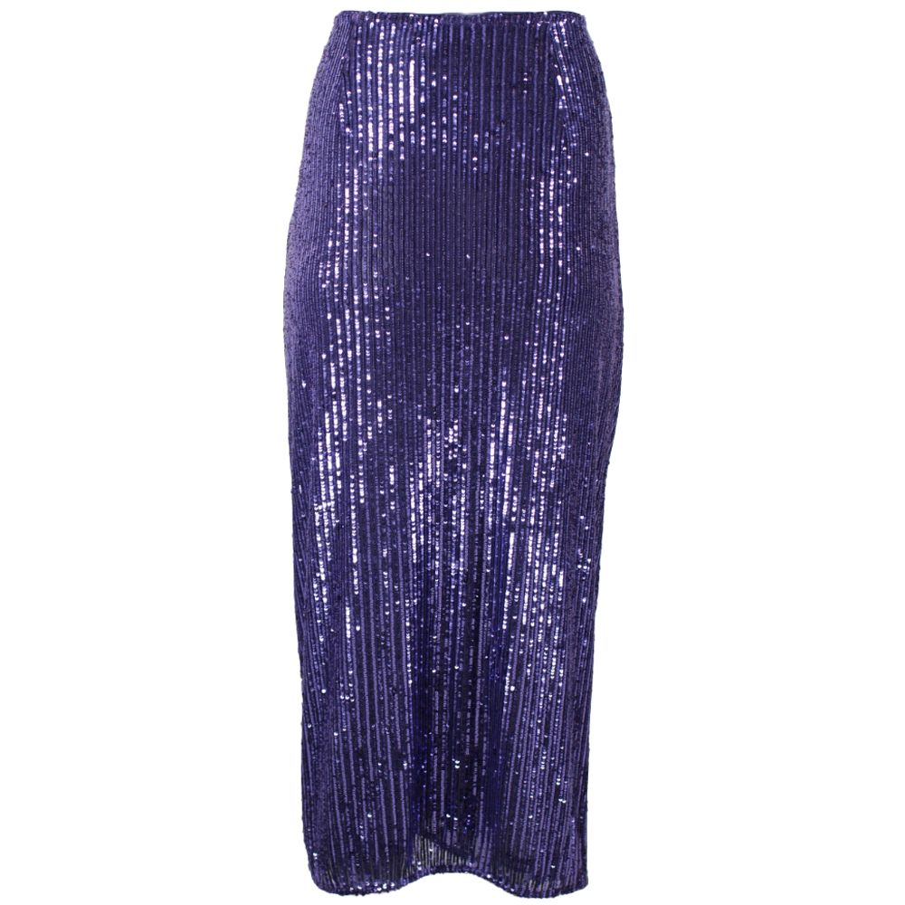 Pinko Purple Polyester Skirt