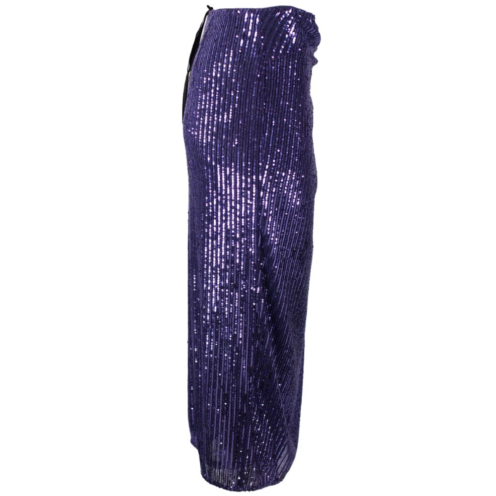 Pinko Purple Polyester Skirt