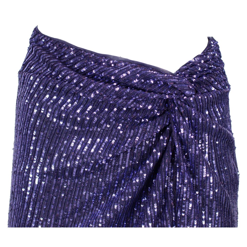 Pinko Purple Polyester Skirt
