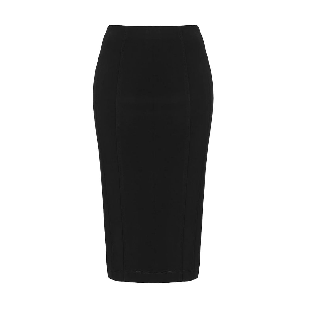 Pinko Black Viscose Skirt
