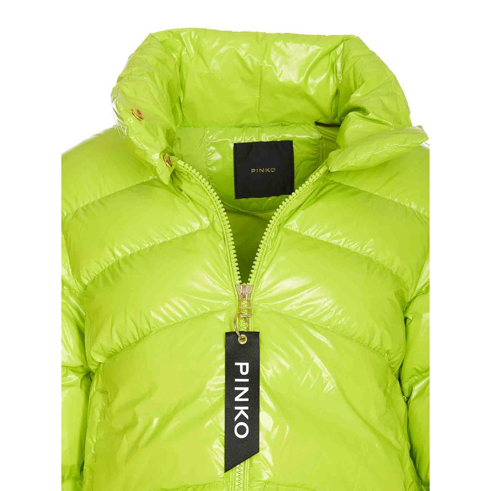 Pinko Green Polyamide Jackets & Coat