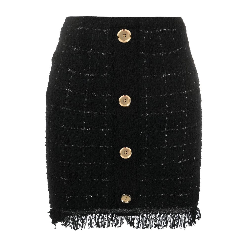 Pinko Black Polyester Skirt