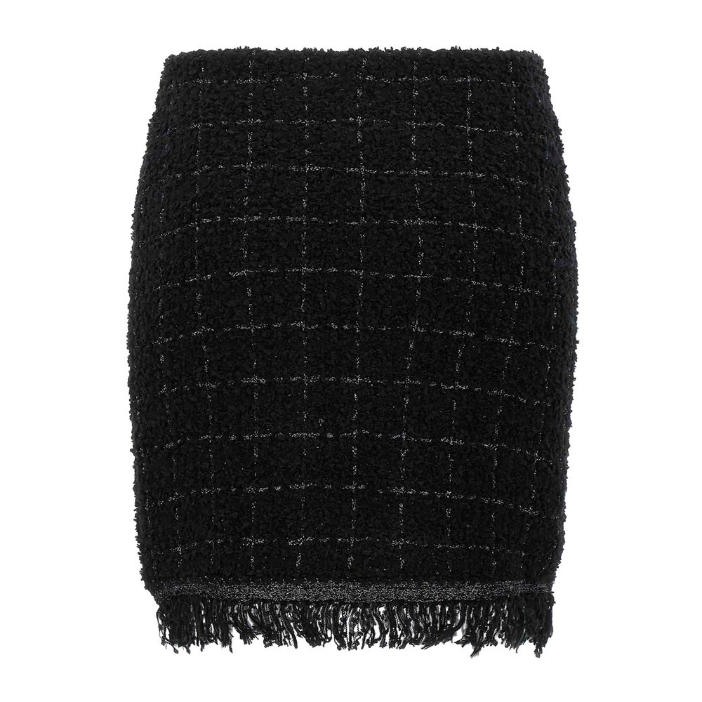 Pinko Black Polyester Skirt