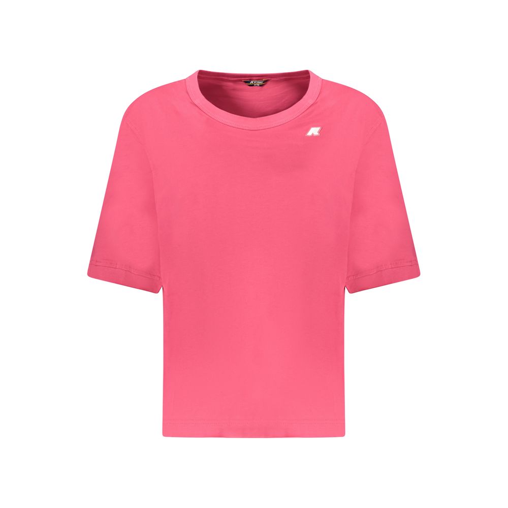 K-Way Pink Cotton Tops & T-Shirt