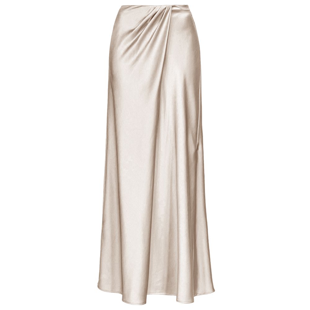 Pinko White Polyester Skirt