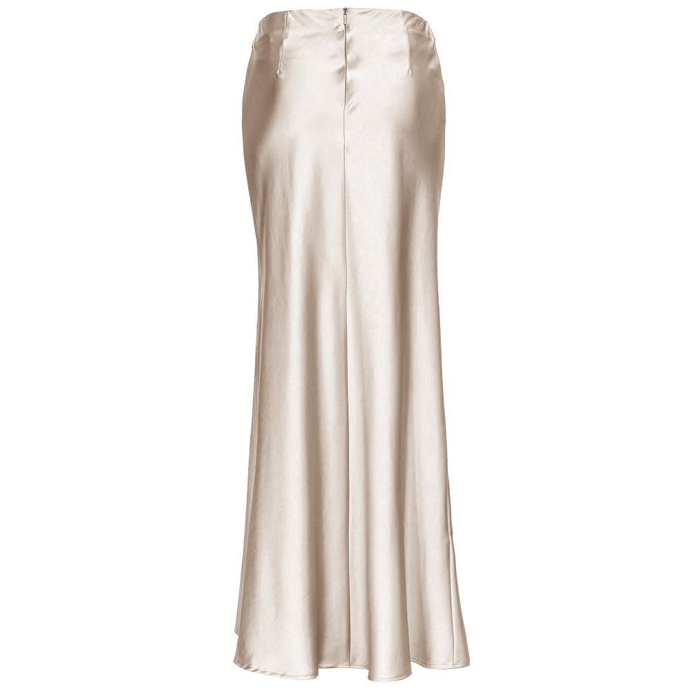 Pinko White Polyester Skirt