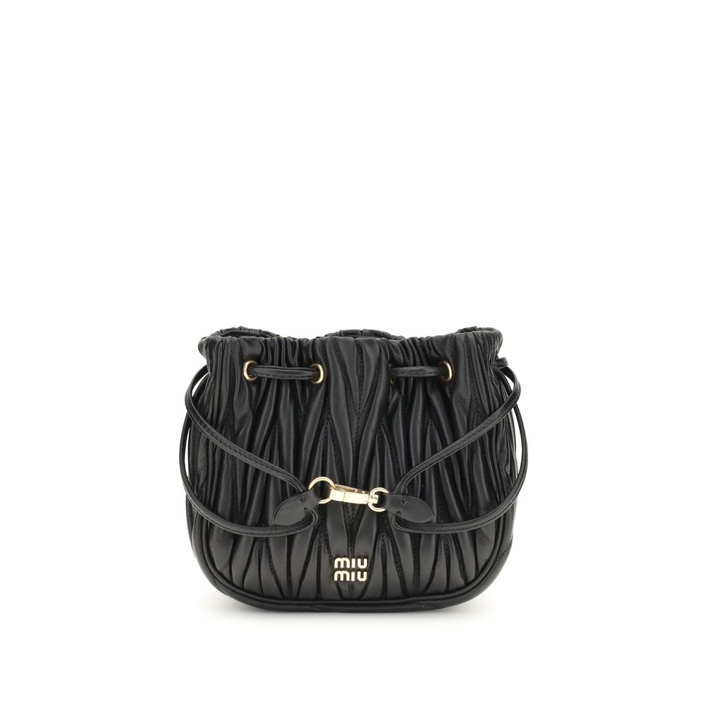 Miu Miu Matelassé nappa leather Pouch
