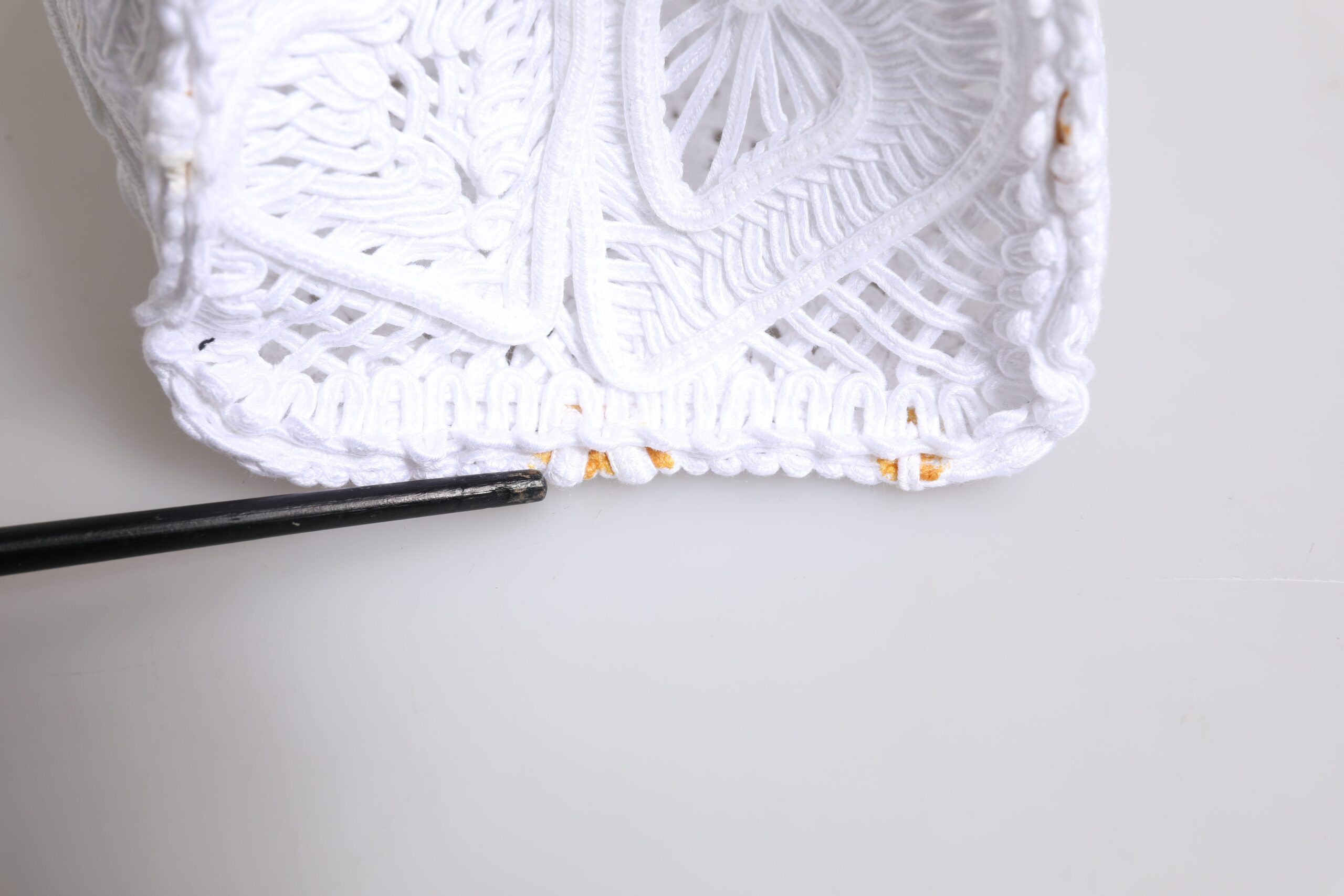 Dolce & Gabbana White Cordonetto Lace Beatrice Tote Shopping Bag