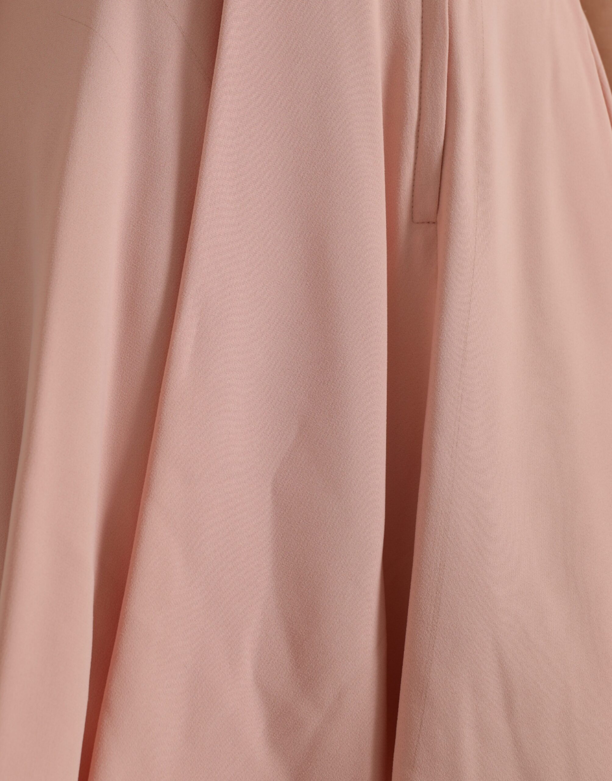 Dolce & Gabbana Light Powder Rose Viscose Pleated Skirt