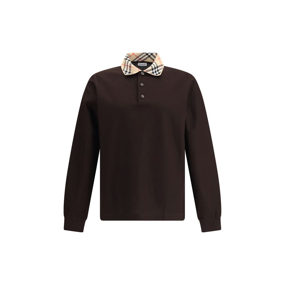 Burberry Brown piqué polo by Burberry