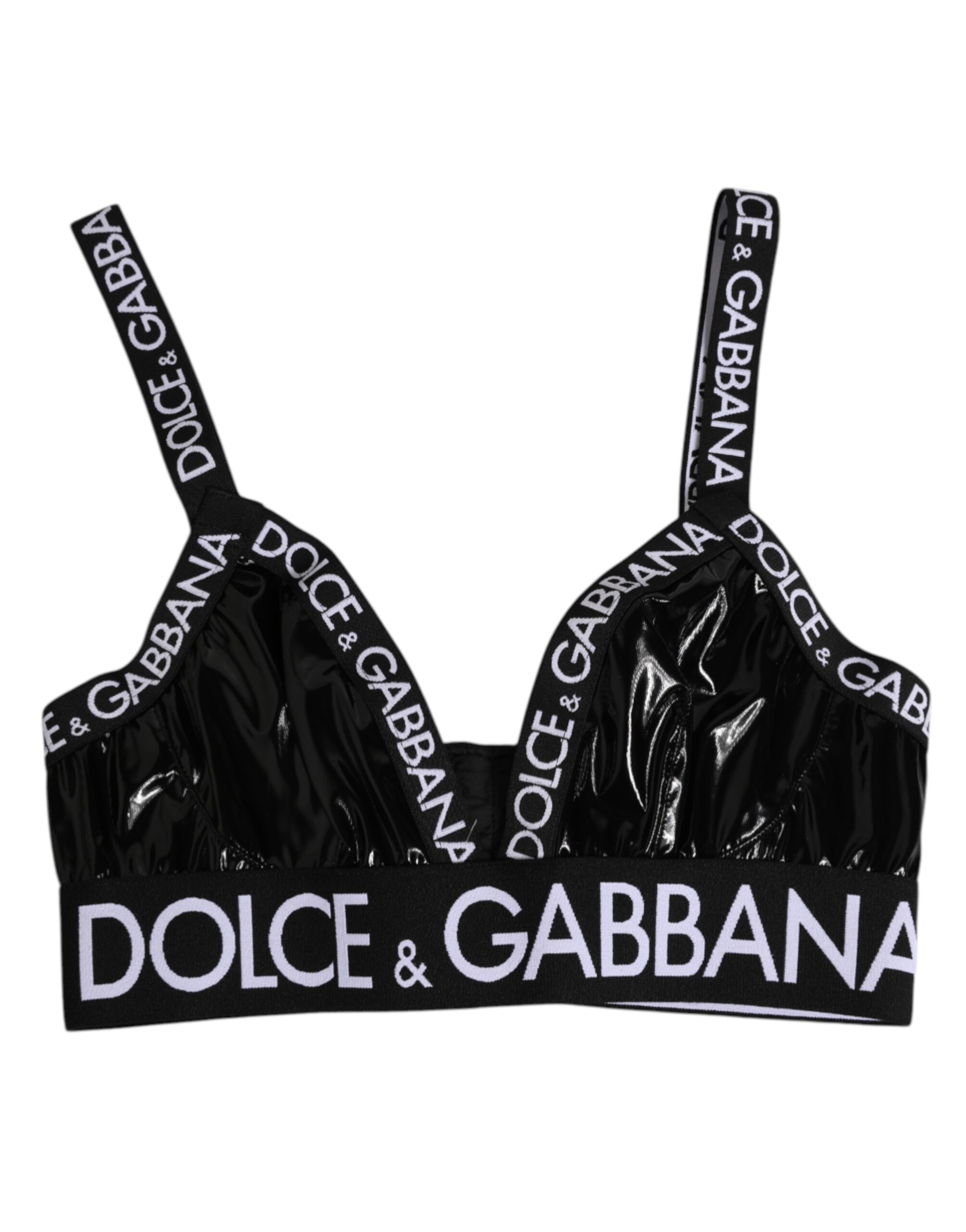 Dolce & Gabbana Black Polyester Soft Cup Brassiere Underwear
