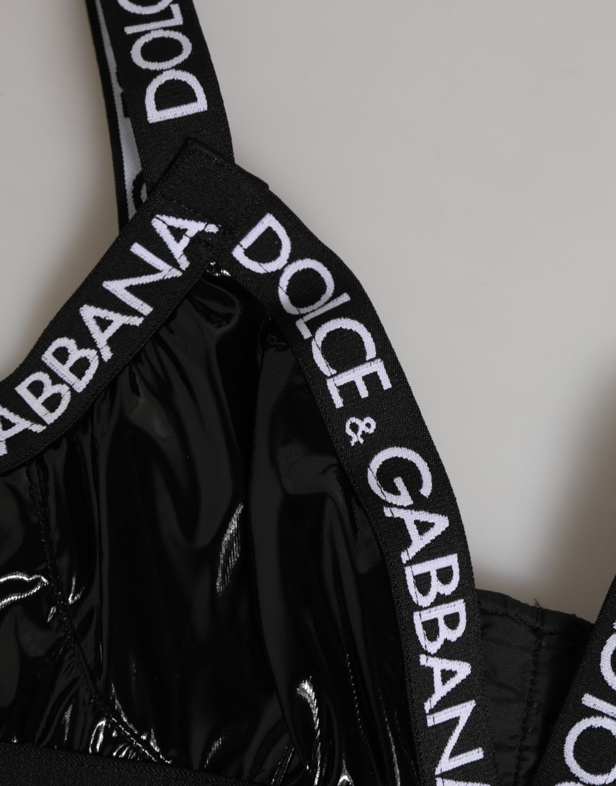 Dolce & Gabbana Black Polyester Soft Cup Brassiere Underwear