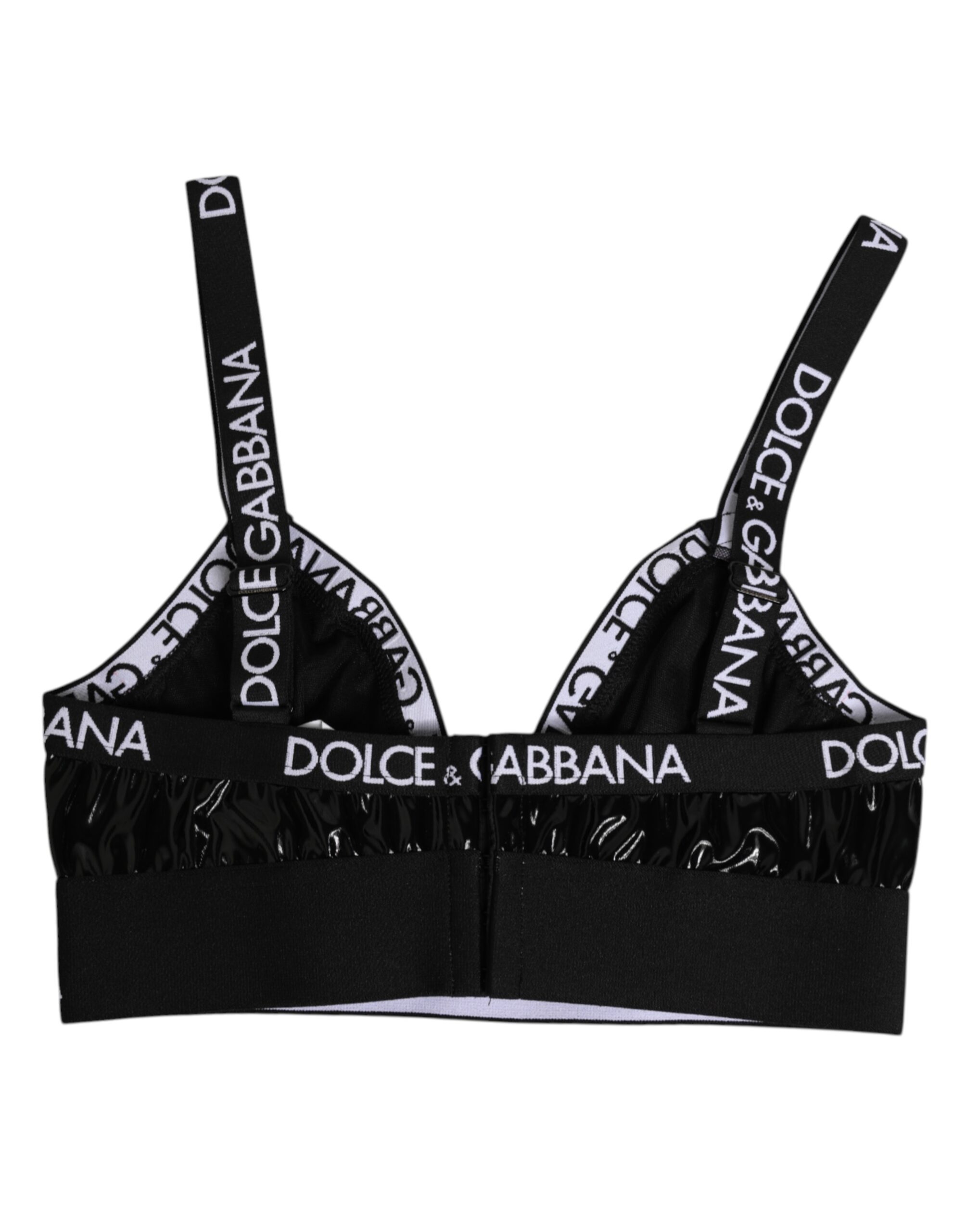 Dolce & Gabbana Black Polyester Soft Cup Brassiere Underwear