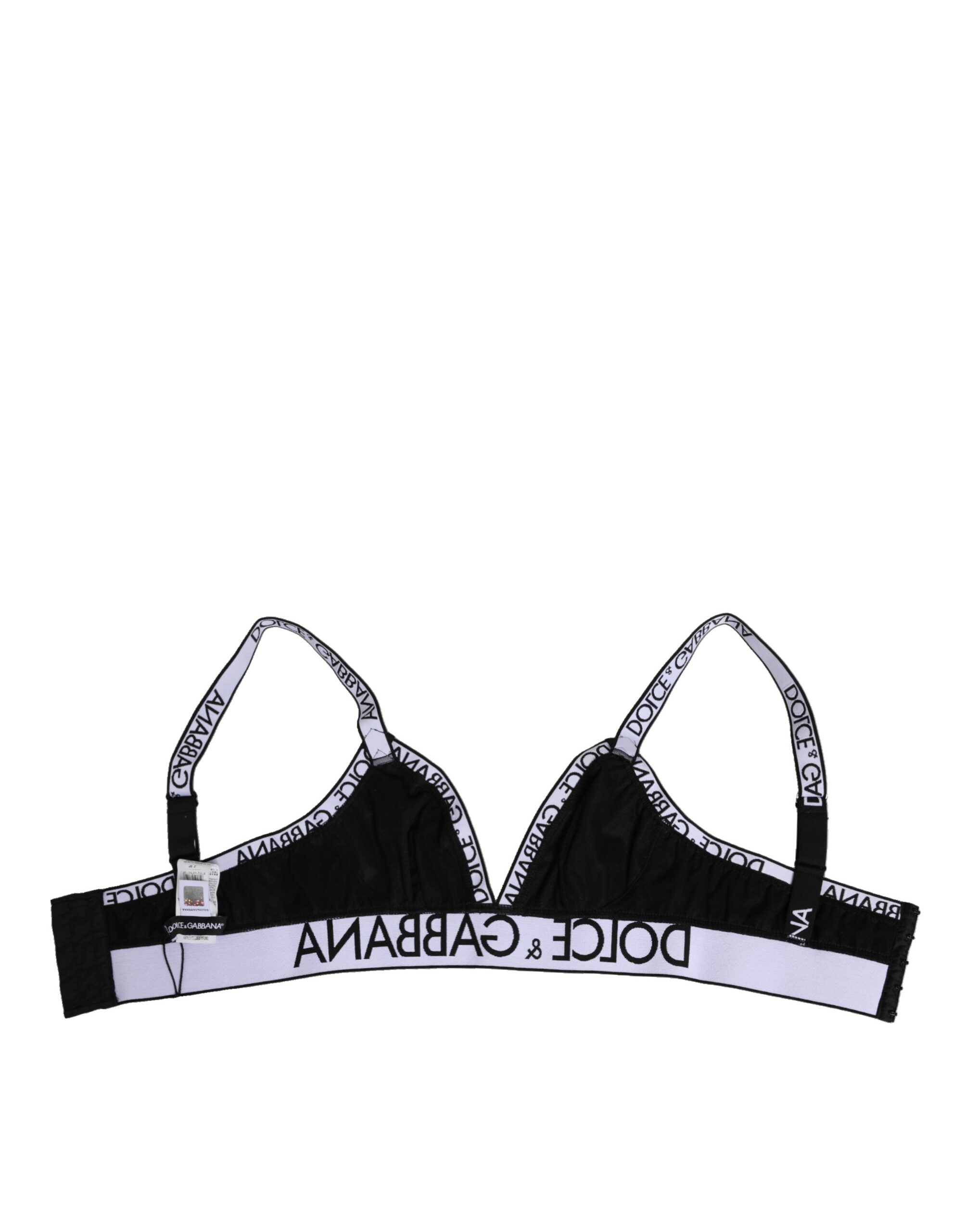 Dolce & Gabbana Black Polyester Soft Cup Brassiere Underwear
