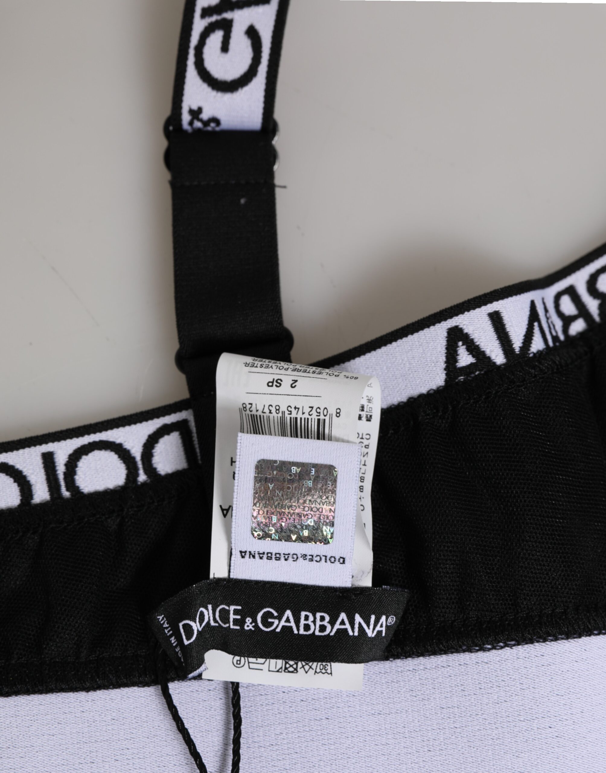 Dolce & Gabbana Black Polyester Soft Cup Brassiere Underwear