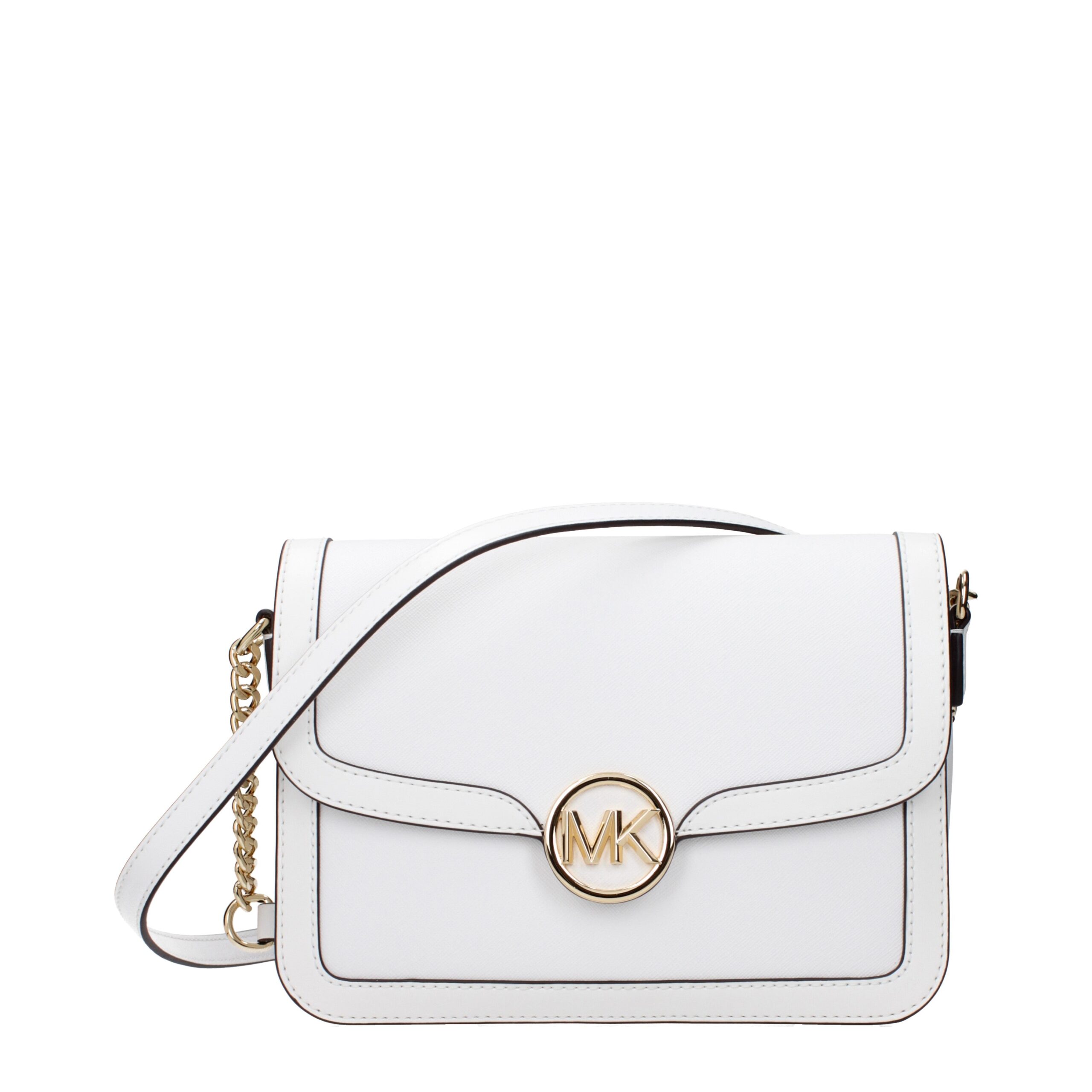 Michael Kors White Leather Crossbody Bags