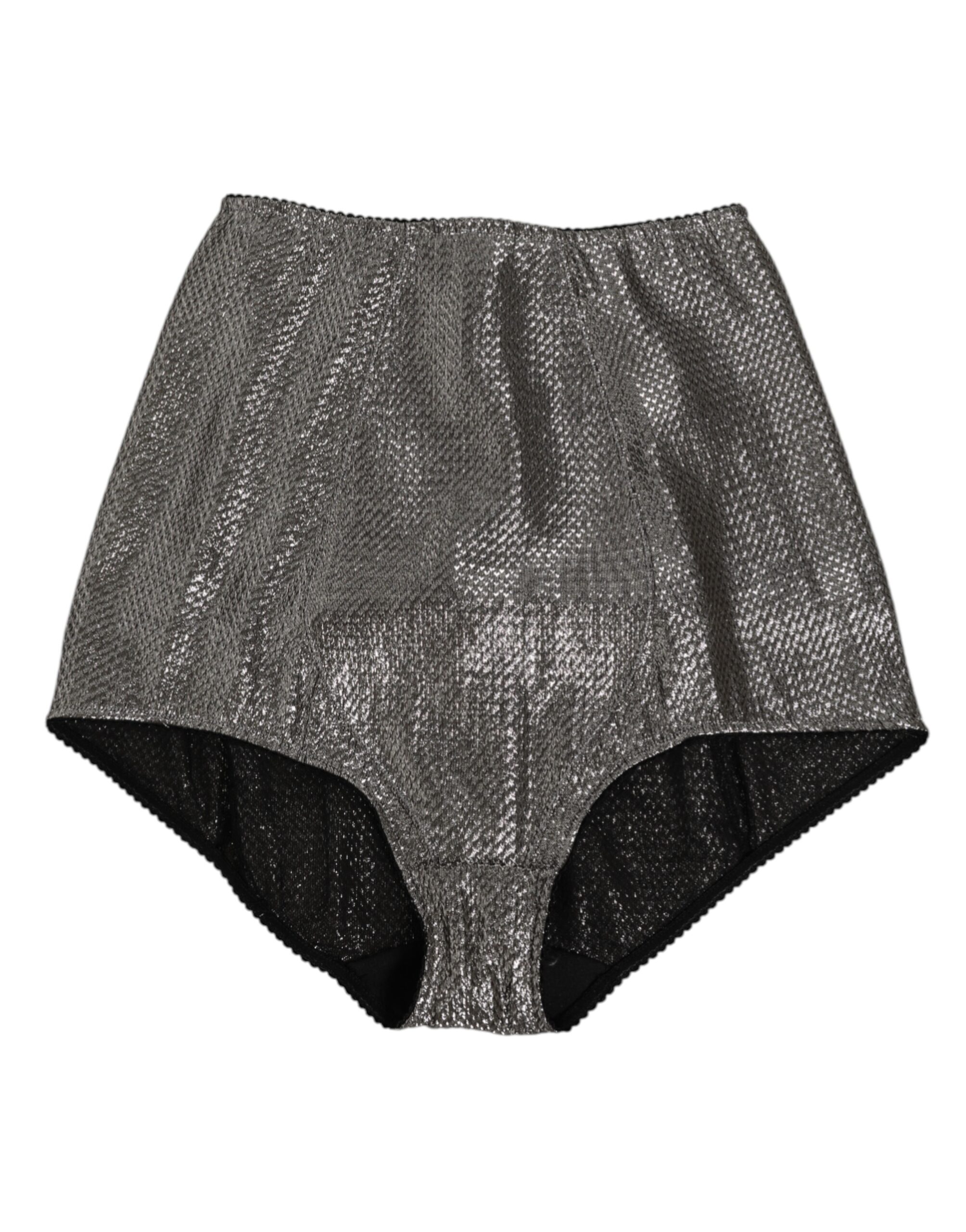 Dolce & Gabbana Gray Silk Stretch Slip Girdle Panty Underwear