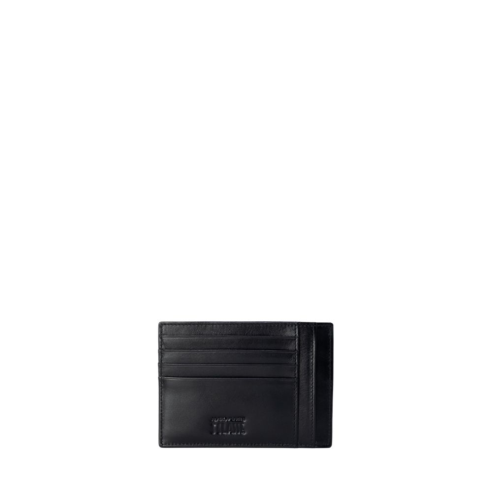 ALVIERO MARTINI 1a CLASSE Gray Leather Cardholder