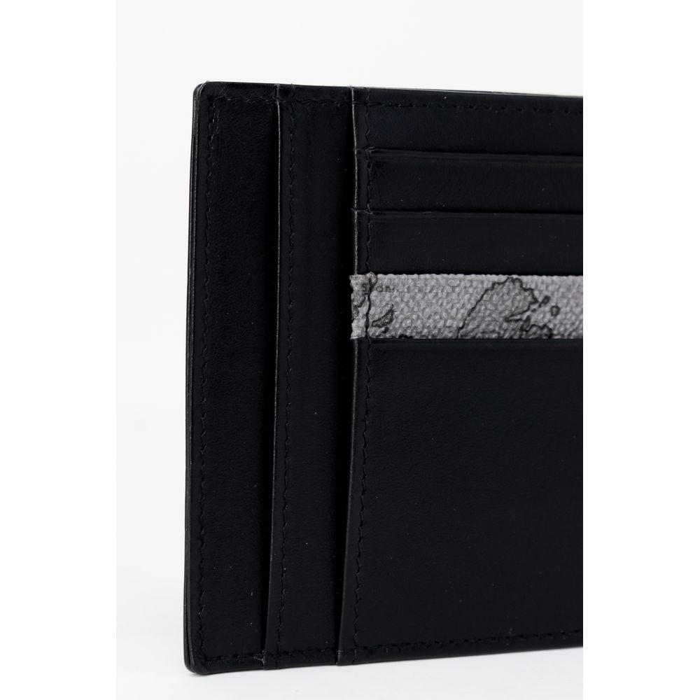 ALVIERO MARTINI 1a CLASSE Gray Leather Cardholder