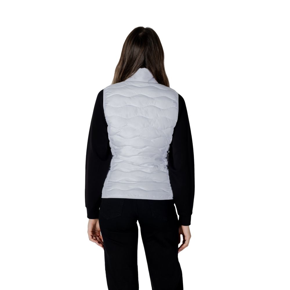 Armani EA7 Emporio White Polyester Sleveless Jacket
