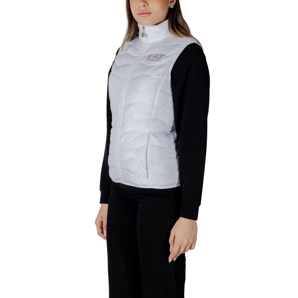 Armani EA7 Emporio White Polyester Sleveless Jacket