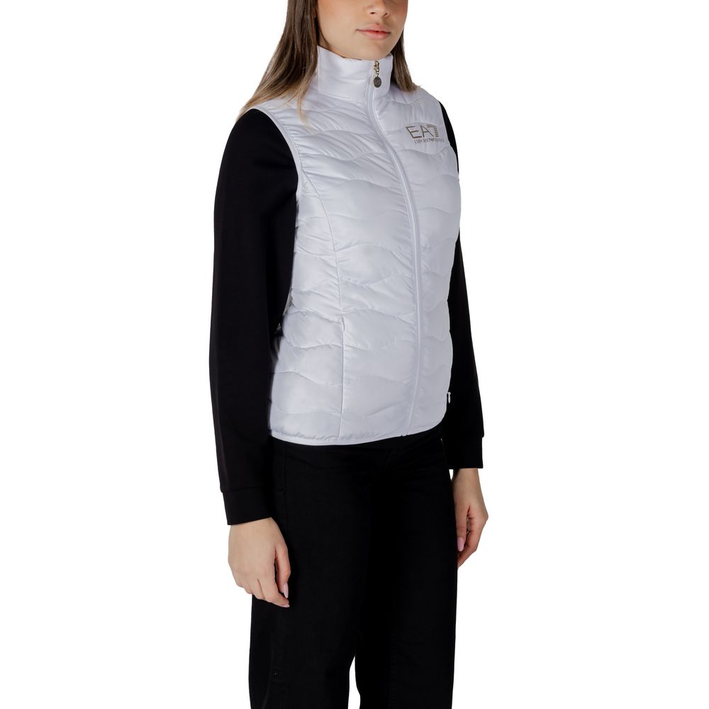 Armani EA7 Emporio White Polyester Sleveless Jacket