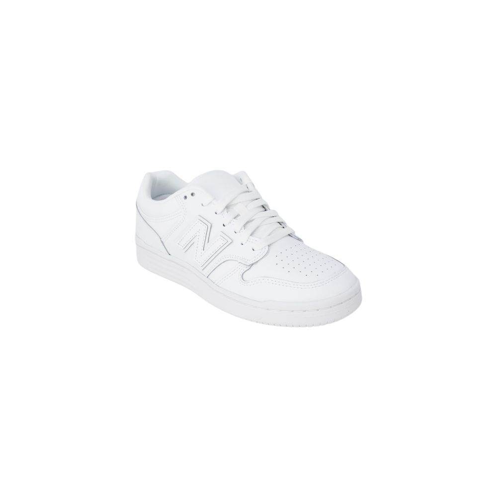 New Balance White Artificial Leather Sneaker