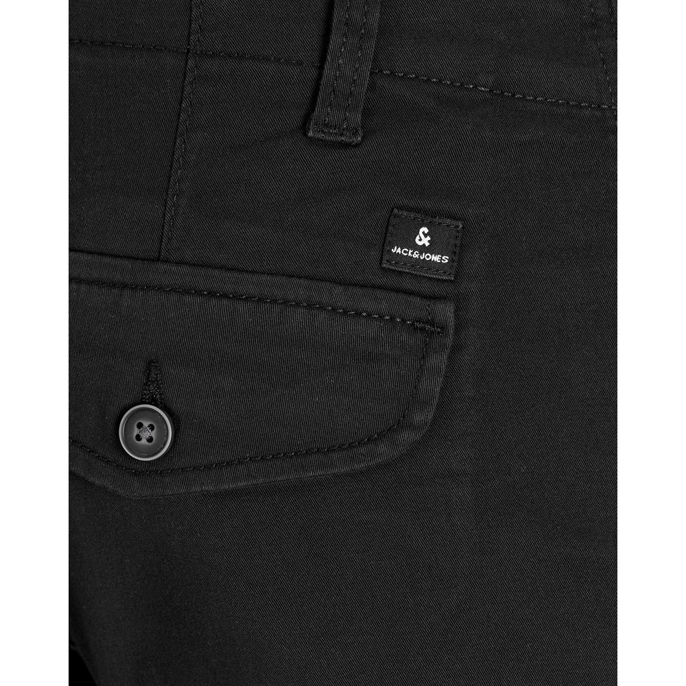 Jack & Jones Black Cotton Skinny Pant