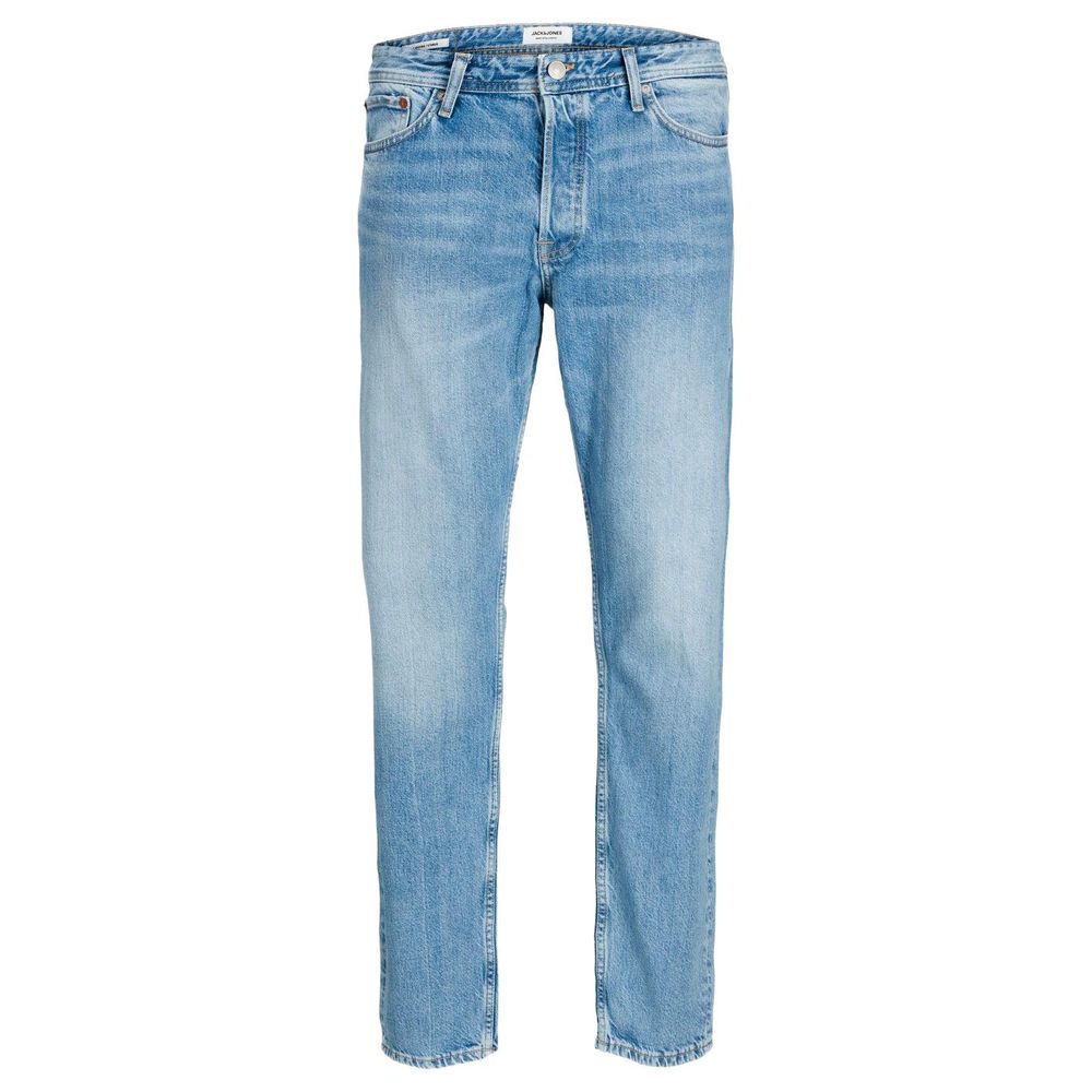 Jack & Jones Blue Cotton Relaxed Fit Jean