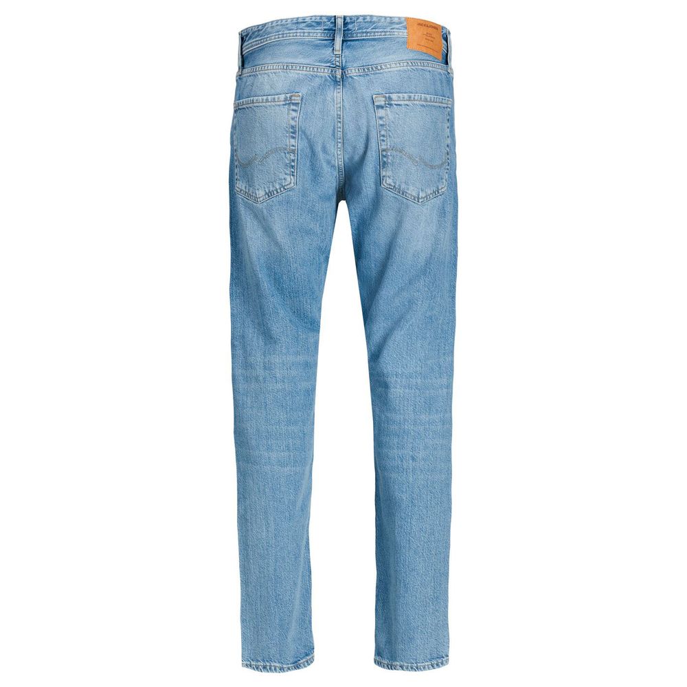 Jack & Jones Blue Cotton Relaxed Fit Jean
