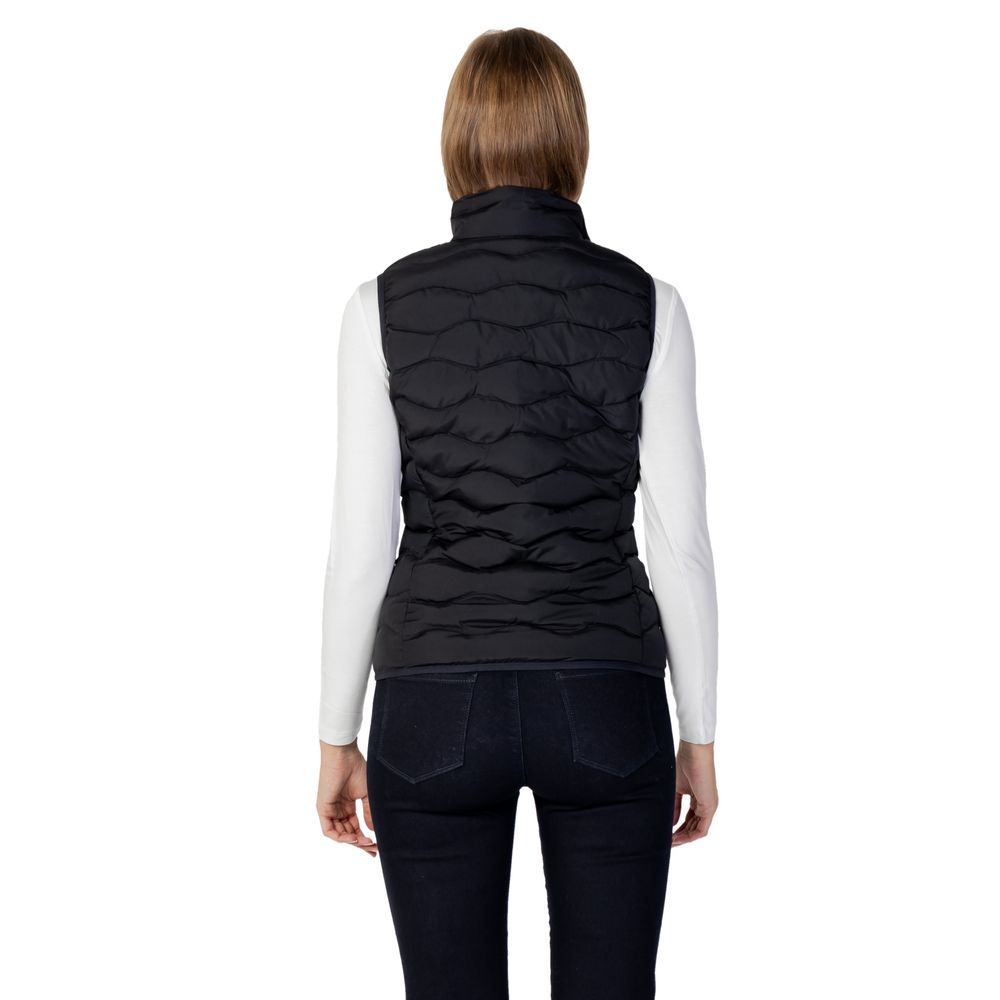Armani EA7 Emporio Black Polyester Sleveless Jacket