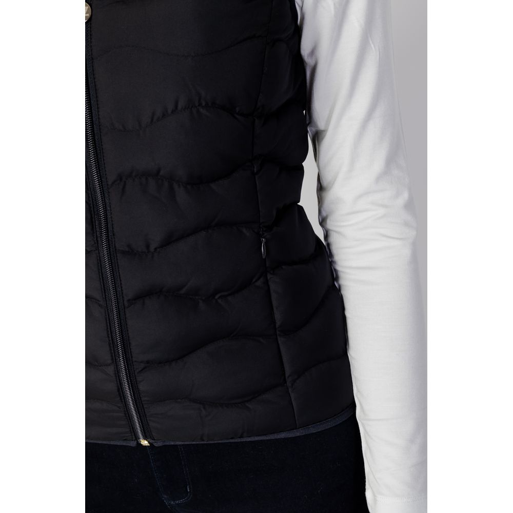 Armani EA7 Emporio Black Polyester Sleveless Jacket