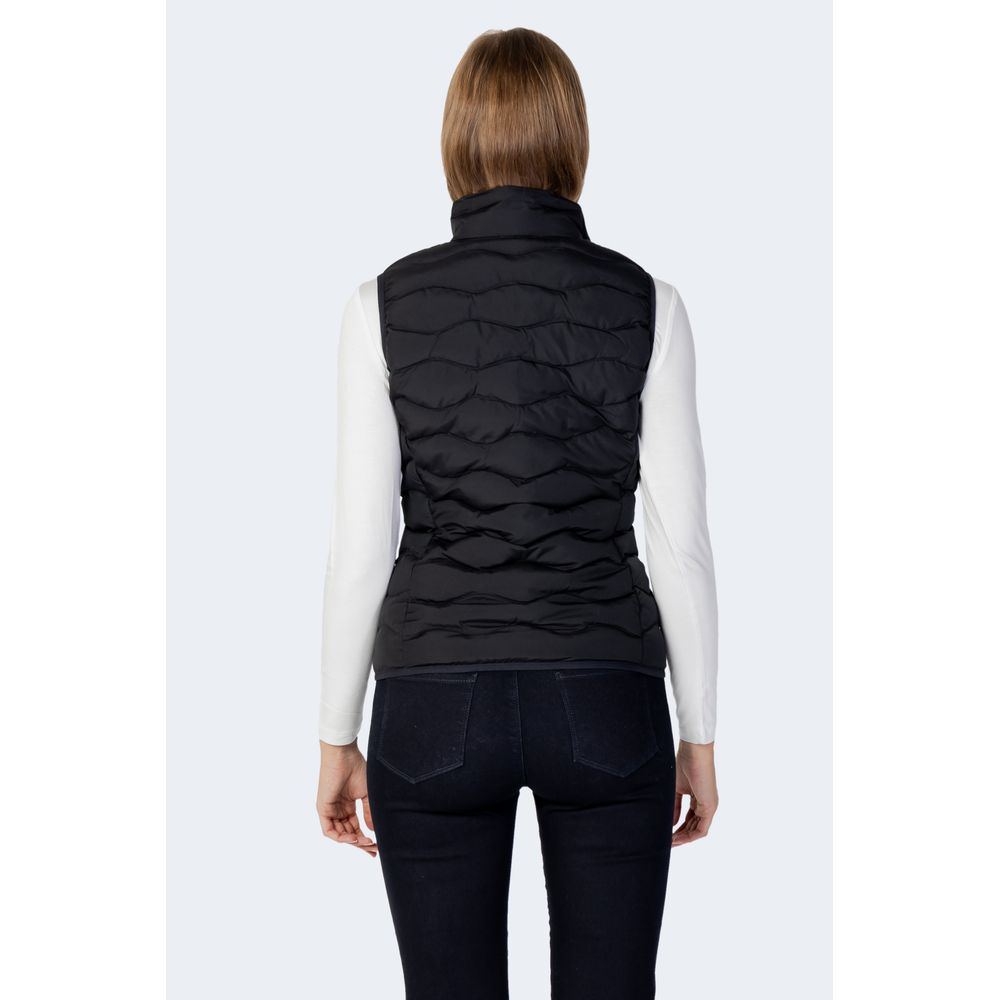 Armani EA7 Emporio Black Polyester Sleveless Jacket