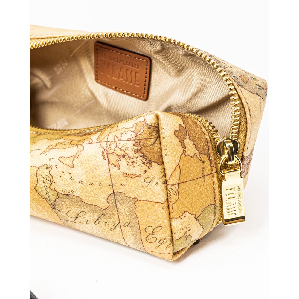 ALVIERO MARTINI 1a CLASSE Beige Cotton Clutch Bag
