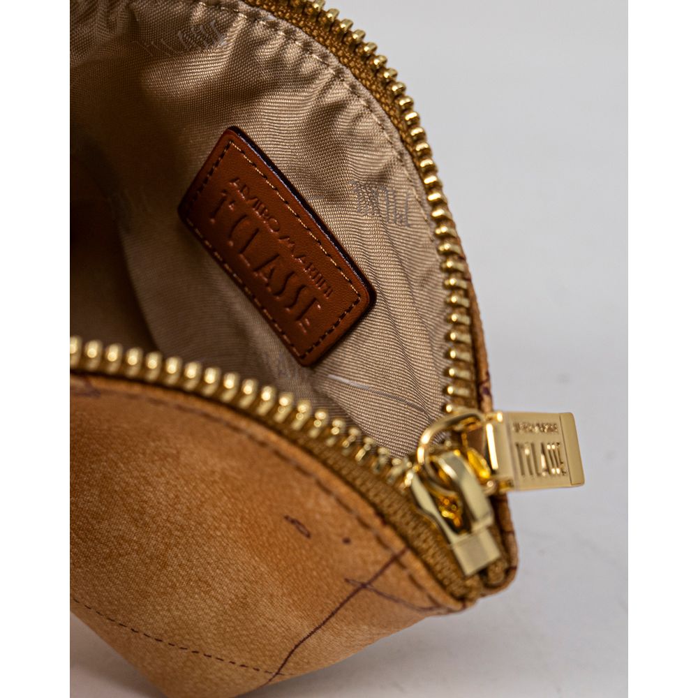ALVIERO MARTINI 1a CLASSE Beige Cotton Clutch Bag