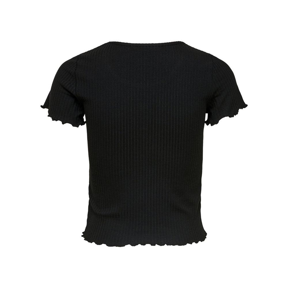 ONLY Black Polyester T-Shirt